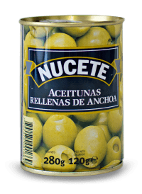 Aceitunas Rellenas de Anchoa Nucete 120gr