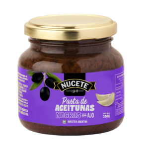 Pastas de Aceitunas Negras con Ajo Nucete 190gr
