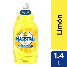 Lavavajilla líquido desengrasante LA OCA Limón botella 5 L - New Power  International