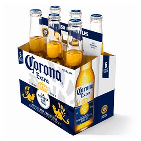 cerveza bot.355 corona 6 un
