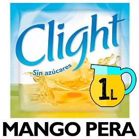 jugo e/polvo mango y pera clight 7 gr