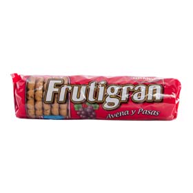 galletitas c/pasas frutigran 250 gr