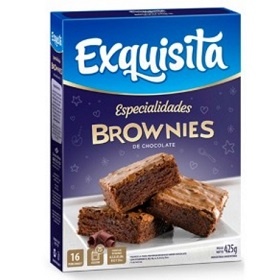 brownies chocolate c/vit exquisita 425 gr
