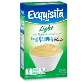 postre light c/vit.crema vainilla exquisita 50 gr