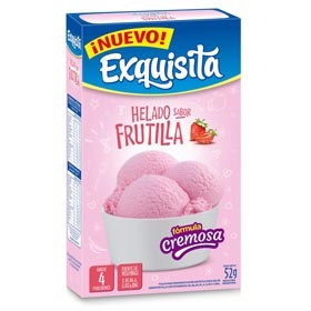 helado frutilla fortificado exquisita 52 gr