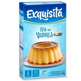 flan vainilla exquisita caja 60 gr