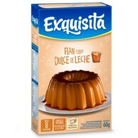 flan d/leche fort.c/vitaminas exquisita 60 gr