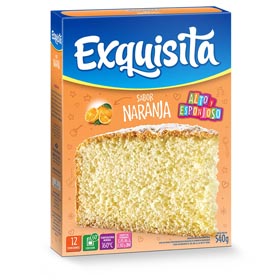 bizcochuelo s/naranja exquisita 540 gr
