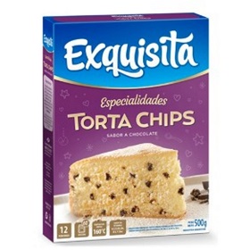 torta chips c/chocolate c/vitam. exquisita 500 gr