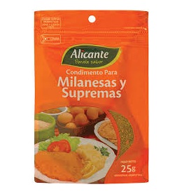 condimento p/milanesas nat.intacta alicante 25 gr