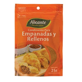 condimento p/empanadas y rellenos alicante 25 gr