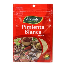 pimienta blanca molida cierre zipp alicante 25 gr