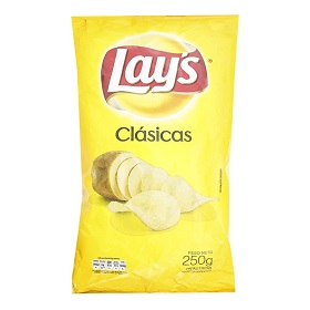 papas clasicas lays 250 gr