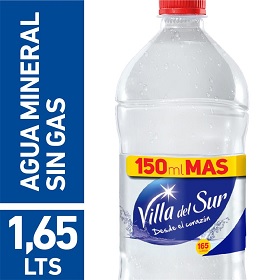 agua mineral s/gas v/del sur 1650 ml