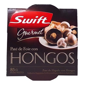 pate de foie con hongos swift 85 gr