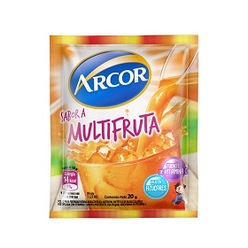 jugo e/polvo multifruta arcor 20 gr