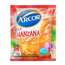 jugo e/polvo manzana arcor 20 gr