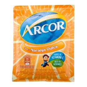 jugo e/polvo naranja dulce arcor 20 gr