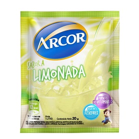 jugo e/polvo limonada arcor 20 gr
