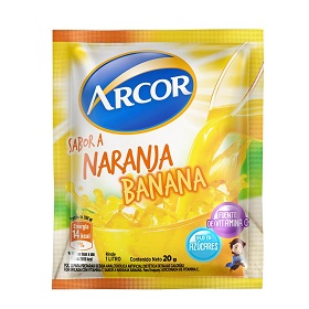 jugo e/polvo naranja/banana arcor 20 gr