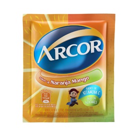 jugo e/polvo naranja-mango arcor 20 gr