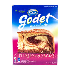 bizcochuelo marmolado godet 480 gr