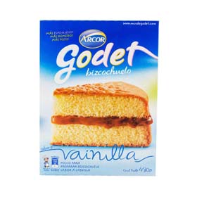 bizcochuelo vainilla godet 480 gr