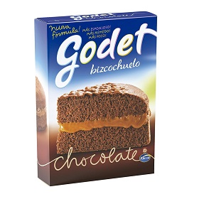 bizcochuelo chocolate godet 480 gr