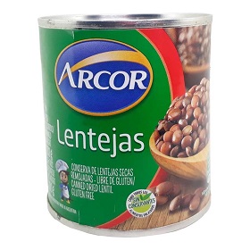 lentejas secas conserva arcor 320 gr