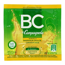 jugo bc e/polvo naranja dulce la campagnola 9 gr