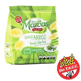 snack arroz s/finas hierbas don marcos 80 gr