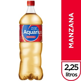 agua sab.manzana aquarius 2250 ml