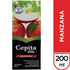 jugo manzana cepita 1 lt
