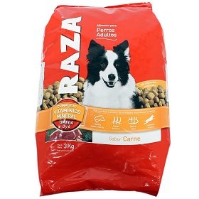 alim.perros carne raza 3 kg