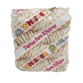 tapa d/alfajores whisper 500 gr