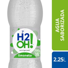 agua sab.limoneto h2oh! 2250 ml
