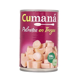 palmitos e/trozos cumana 396 gr