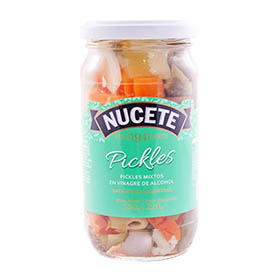 pickles e/vinagre nucete frasco 220 gr
