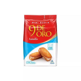 mini budin vainilla 9 de oro 210 gr