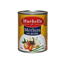 merluza en aceite marbella 340 gr