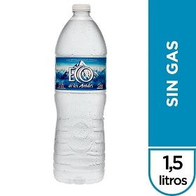 agua mineral s/gas eco de los and 1500 ml