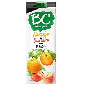 jugo bc naranja durazno y te negro la campagnola 1 lt