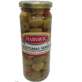 aceitunas rellena c/morron marvavic 330 gr
