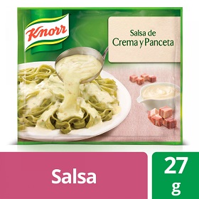 salsa de crema y panceta knorr 27 gr