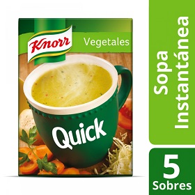 sopa quick vegetales knorr 65 gr