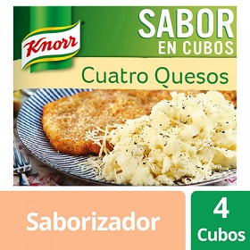 caldo e/cubos 4 quesos knorr 4 un