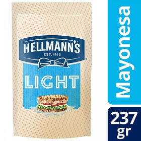 mayonesa light d/pack hellmanns 237 gr