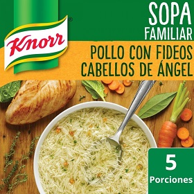 sopa pollo c/fideos cab.angel knorr 105 gr