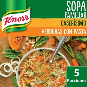 sopa d/verdura c/pasta casera knorr 75 gr