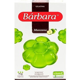 gelatina s/manzana barbara 70 gr